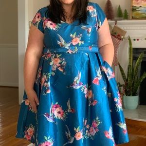 Eshakti Fit and Flare Cocktail Dress